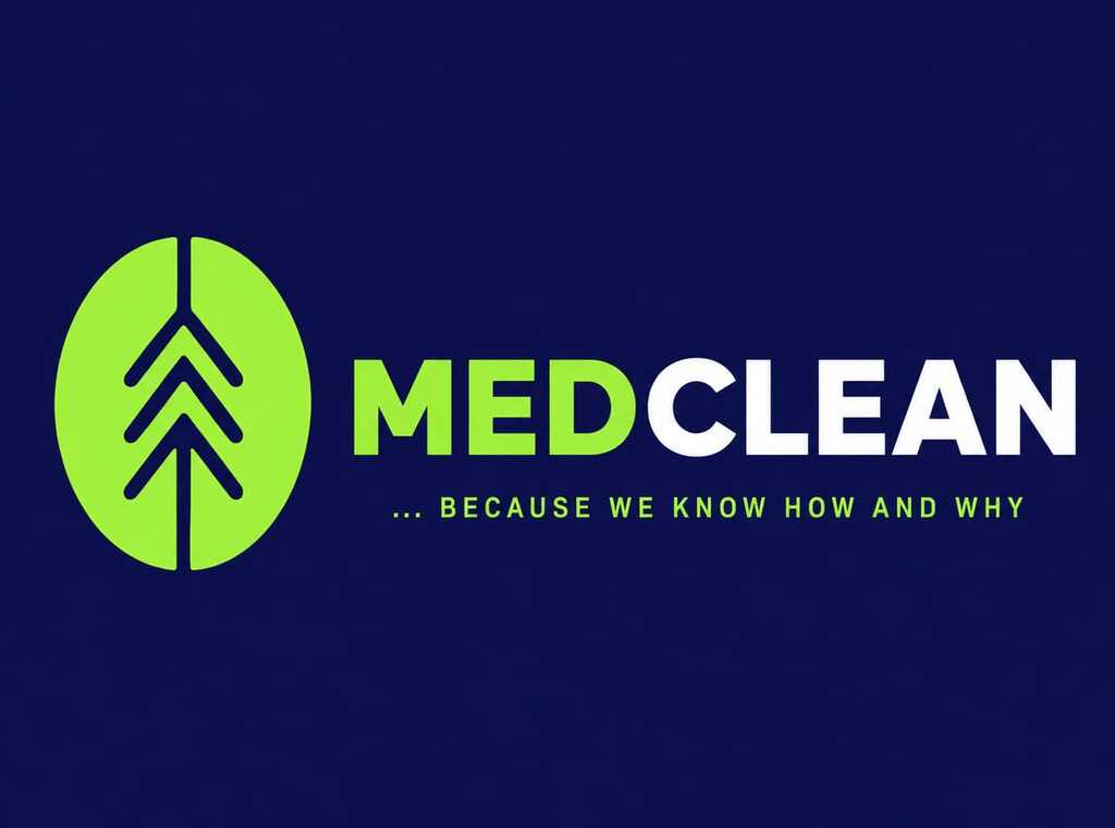 Logo kompanije MEDCLEAN za usluge profesionalnog čišćenja